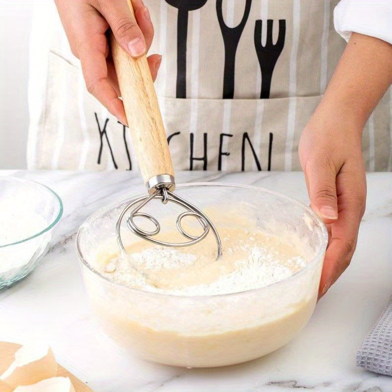 Danish Pancake Pan - دليل عجّان الدنماركية العجين خفقت الفولاذ