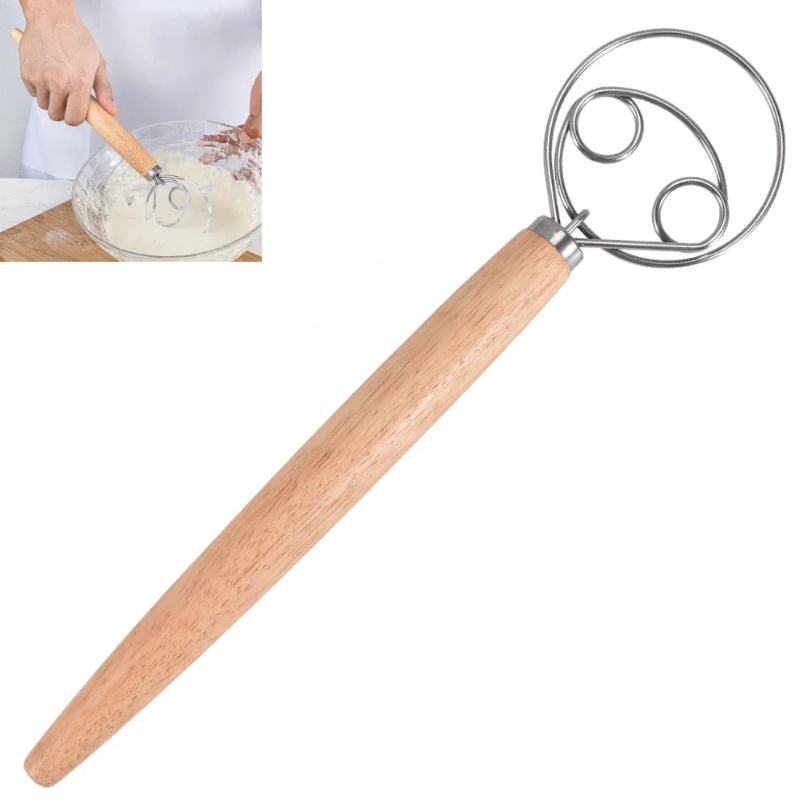 Danish Pancake Pan - كبير اليد الدنماركية العجين خفقت خلاط