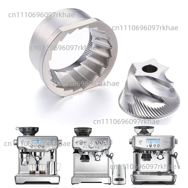 Breville Espresso Barista Express - طاحونة مخروطية بخمسة أسنان علوية وسفلية