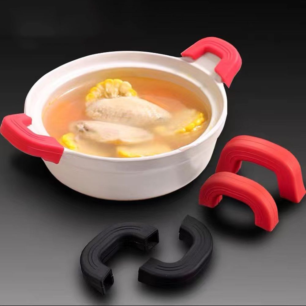 Cast Iron Corn - 2 قطعة غطاء سيليكون مكافحة تحرق