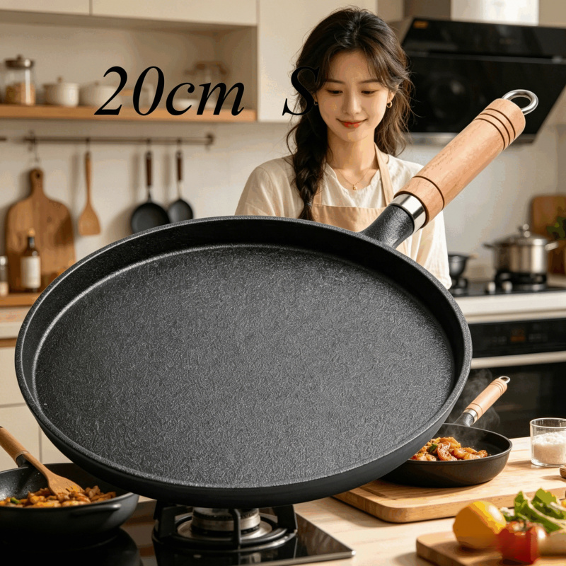 Cast Iron Corn - مقلاة حديدية مقاس 20 سم بمقبض