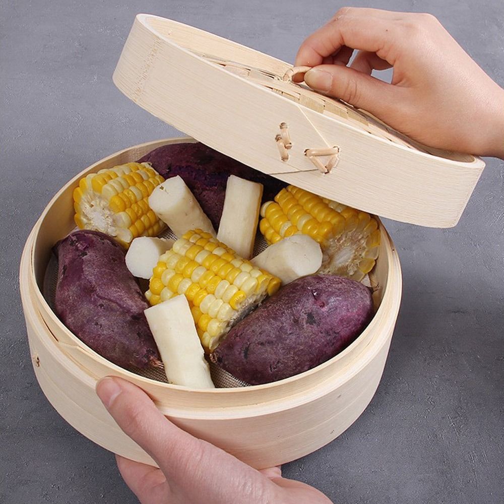 سلة طهي بالبخار من الخيزران ال - مراجعة Bao Steamer Bamboo وسعره
