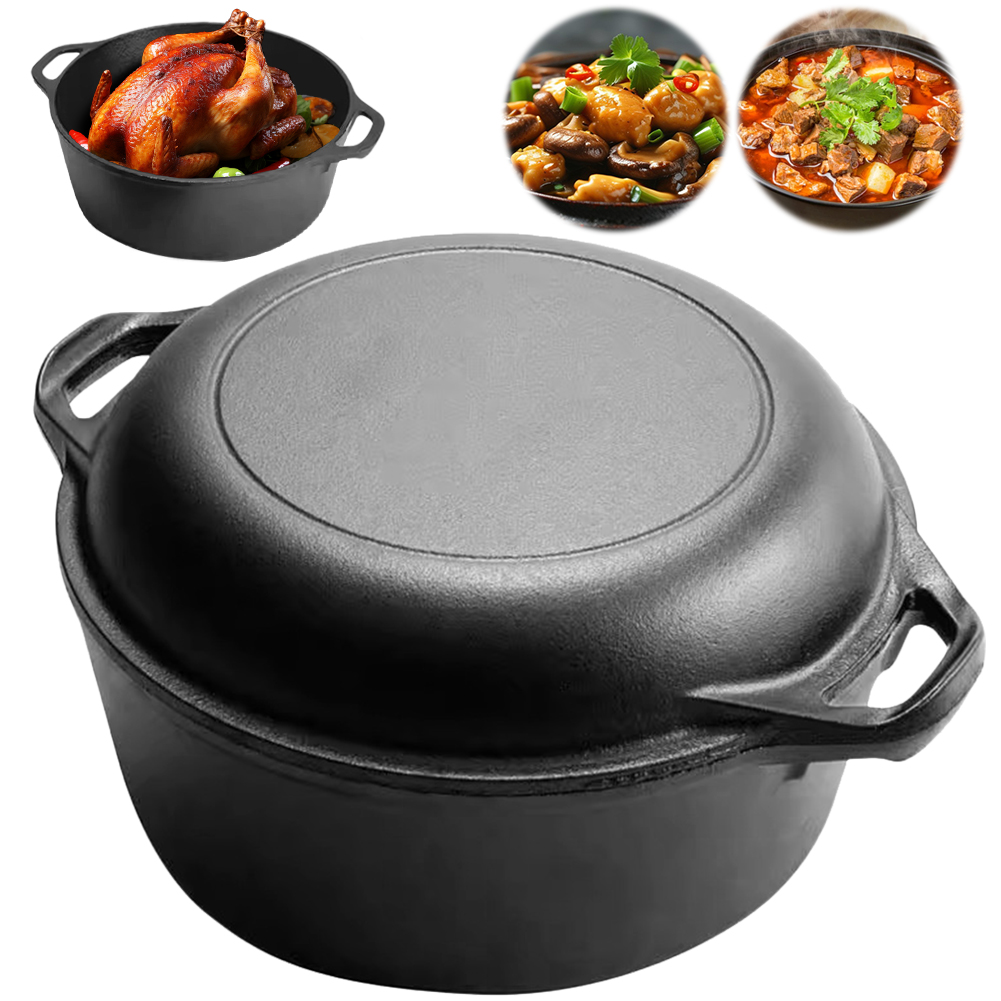 وعاء طهي هولندي من الحديد الزه - مراجعة Cast Iron Corn وسعره
