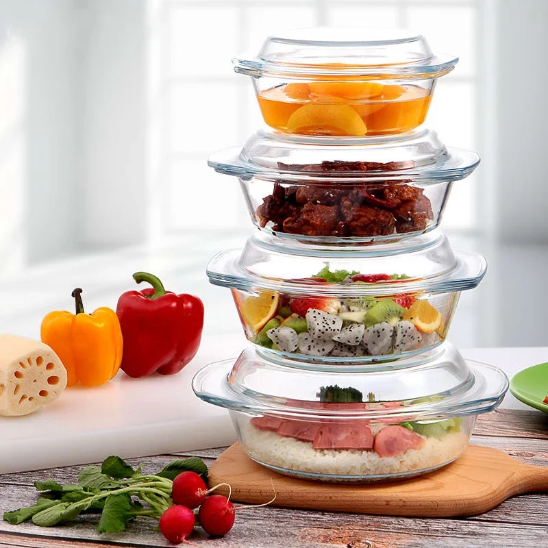 وعاء من الزجاج المقسى مع غطاء  - مراجعة Dim Sum Basket وسعره