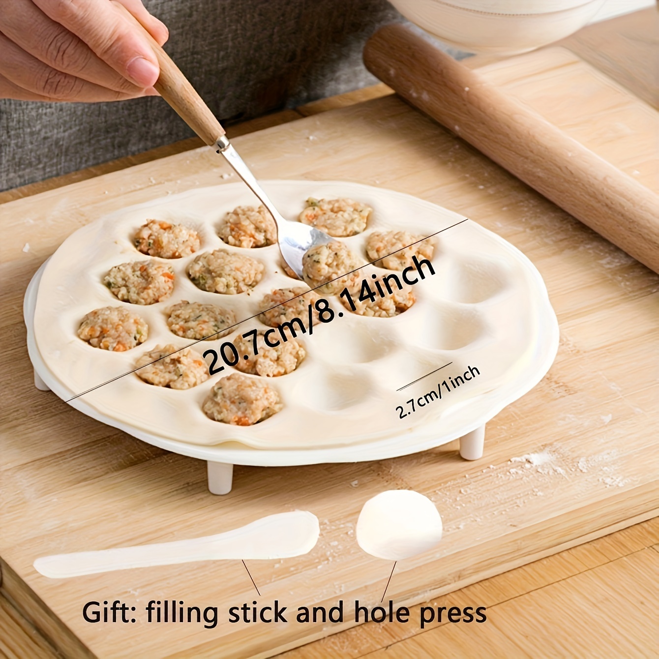 قالب الزلابية الصينية البسيط ، - مراجعة Dumpling Press Set وسعره