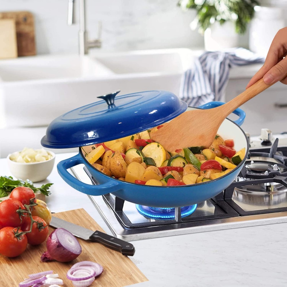4.5L وعاء حساء الفرن الهولندي  - مراجعة Cast Iron Corn وسعره