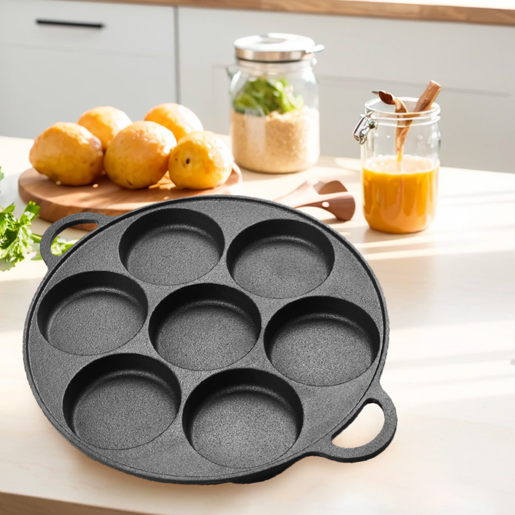 مقلاة حديدية بـ 7 فتحات غير لا - مراجعة Cast Iron Corn وسعره