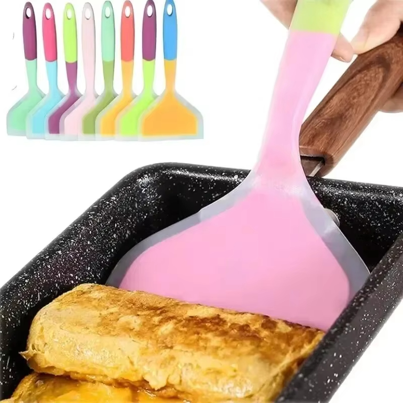 لون عشوائي فطيرة ملعقة سيليكون - مراجعة Okonomiyaki Spatula وسعره