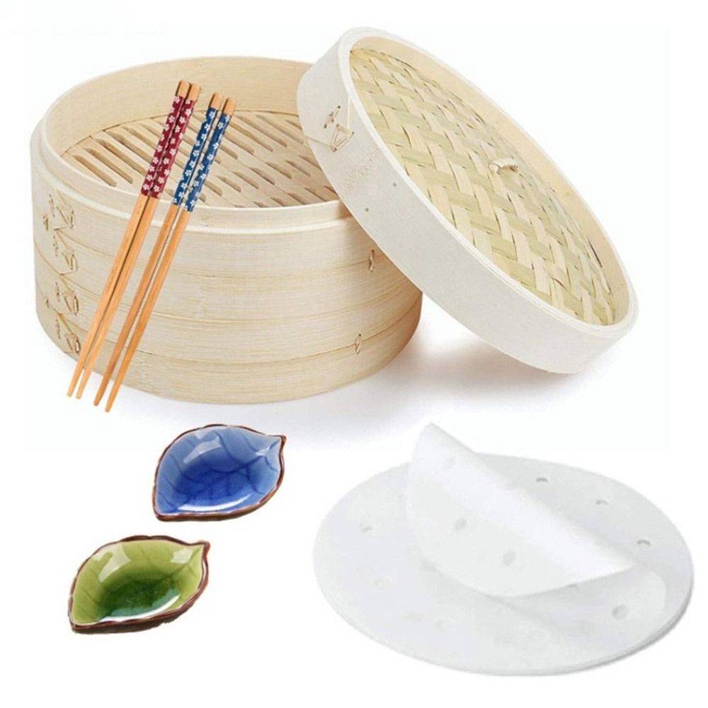 باخرة صينية الخيزران باخرة مع  - مراجعة Bao Steamer Bamboo وسعره