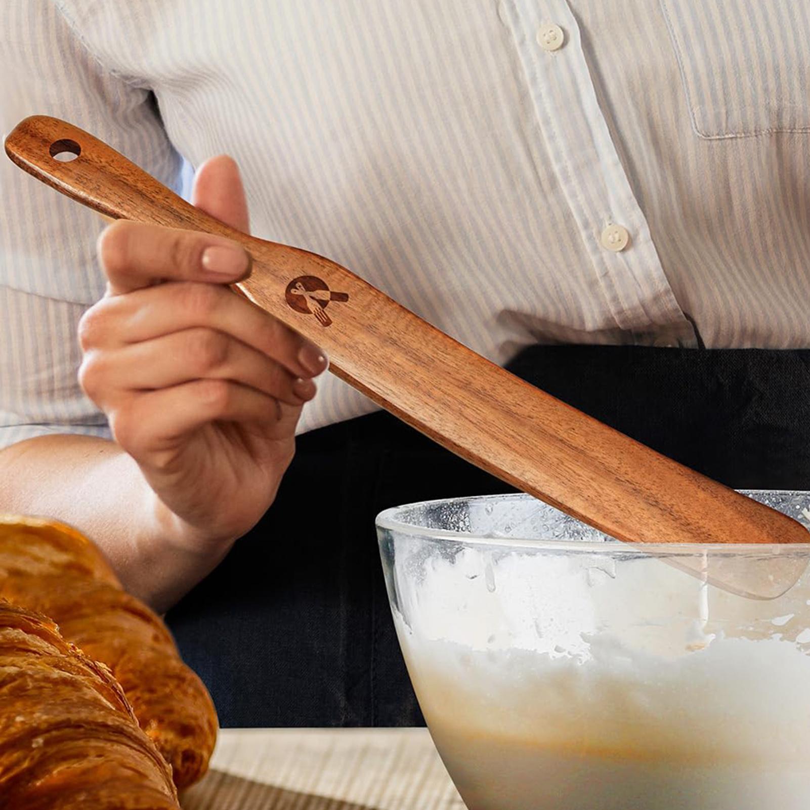 ملعقة خشبية صديقة للبيئة لخلط  - مراجعة Okonomiyaki Spatula وسعره