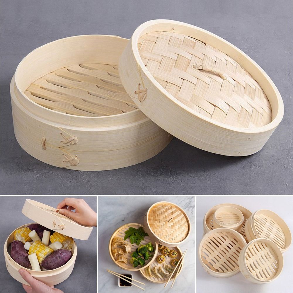سلة باخرة صينية سلة باخرة من ا - مراجعة Bao Steamer Bamboo وسعره