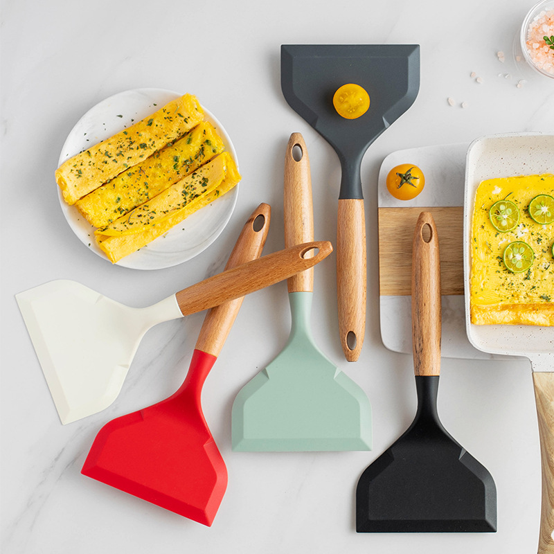 الغذاء الصف سيليكون أواني الطب - مراجعة Okonomiyaki Spatula وسعره